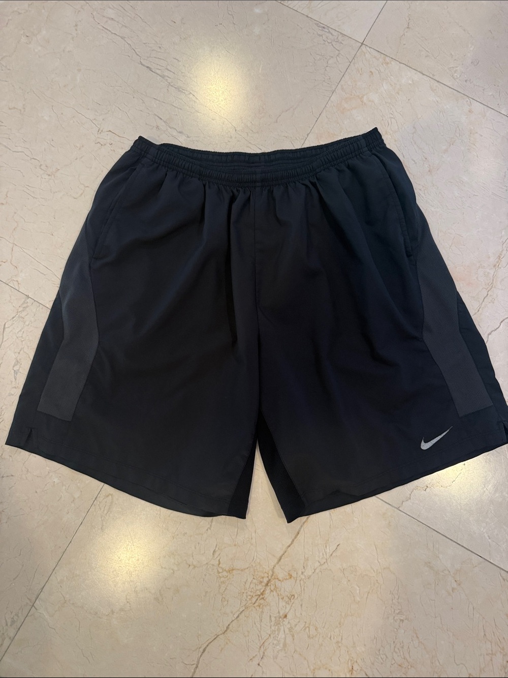 Nike Men’s Black Athletic Training Shorts with Reflective Swoosh